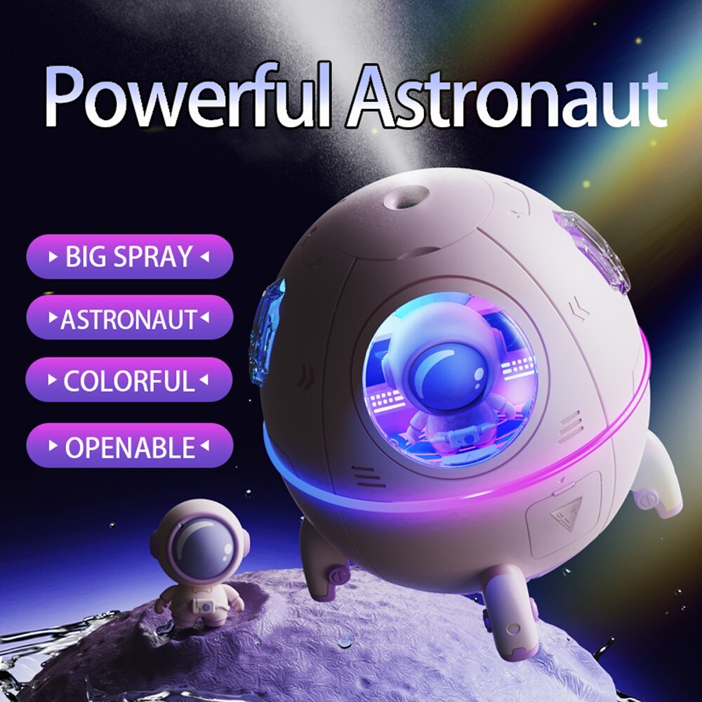 Vaisseau spatial LED humidificateur pour pièce